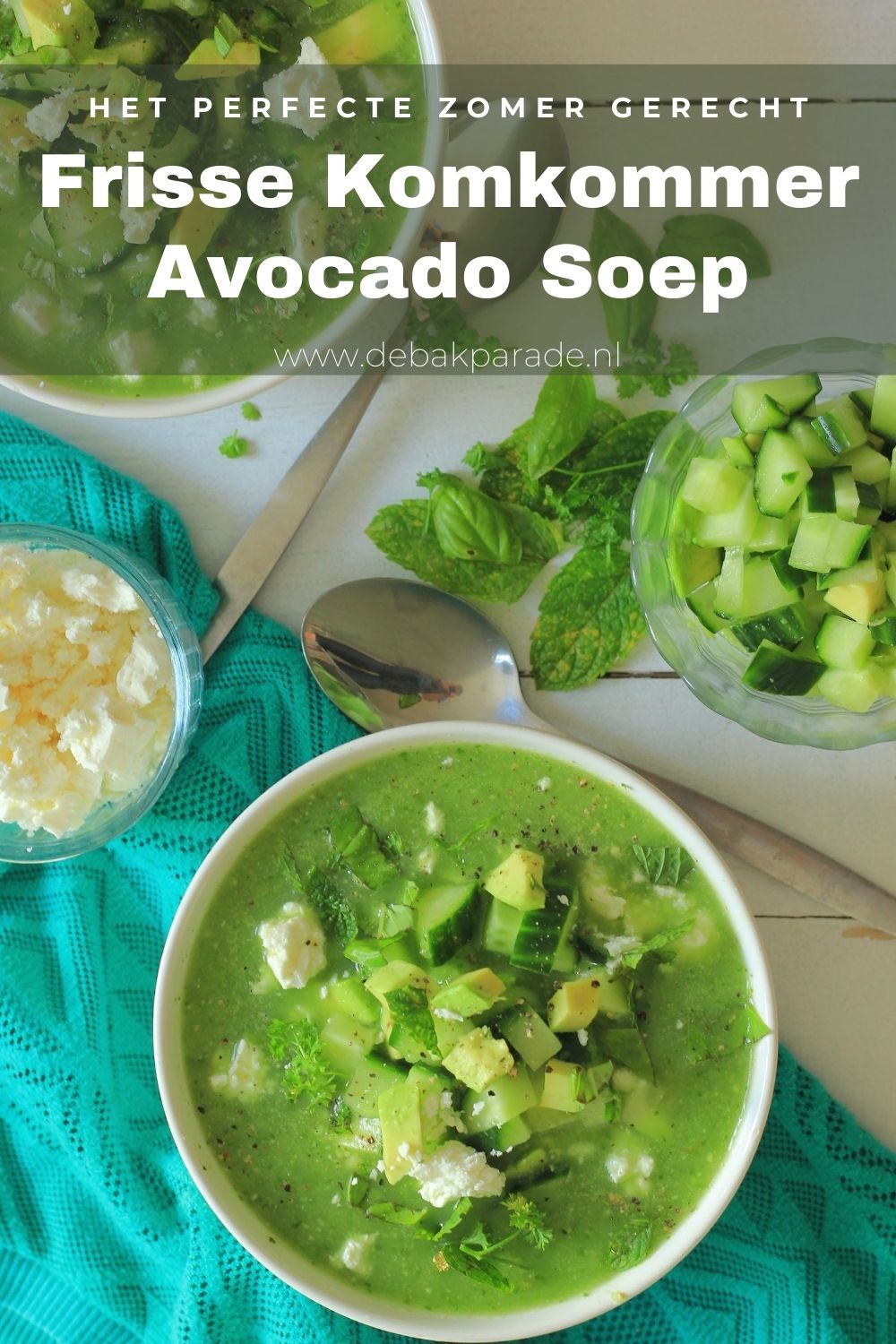 Komkommer Avocado Soep