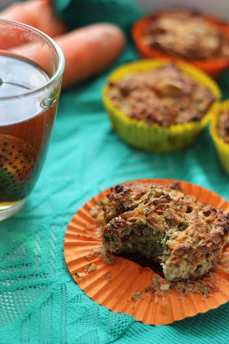Courgette Wortel Muffins