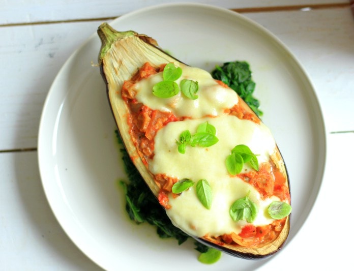 Gevulde Vegetarische Italiaanse Aubergine