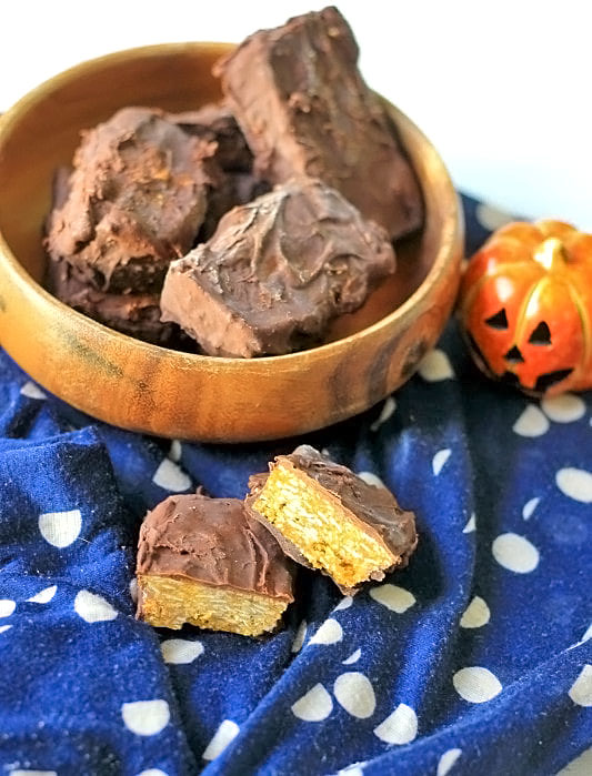 Pompoen chocolade Reep